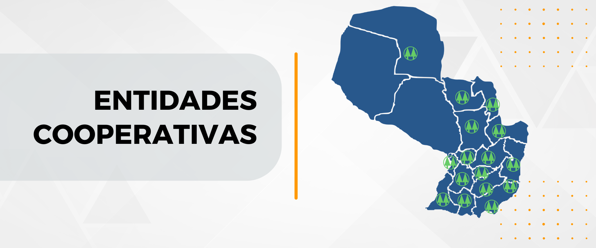 MAPA DE ENTIDADES COOPERATIVAS PARAGUAY INCOOP