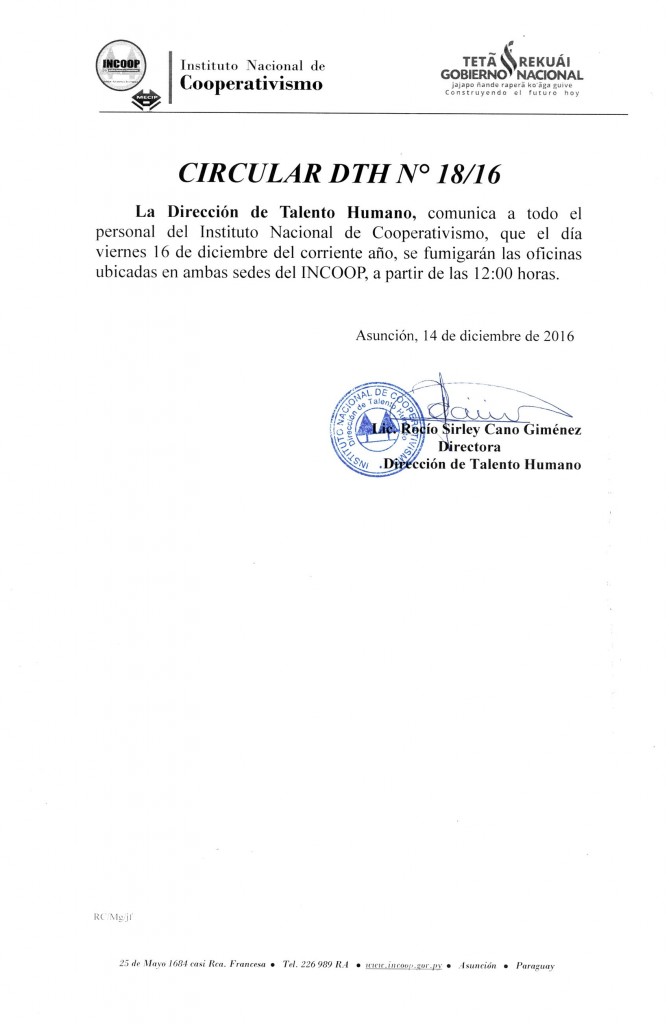 circular 18-16