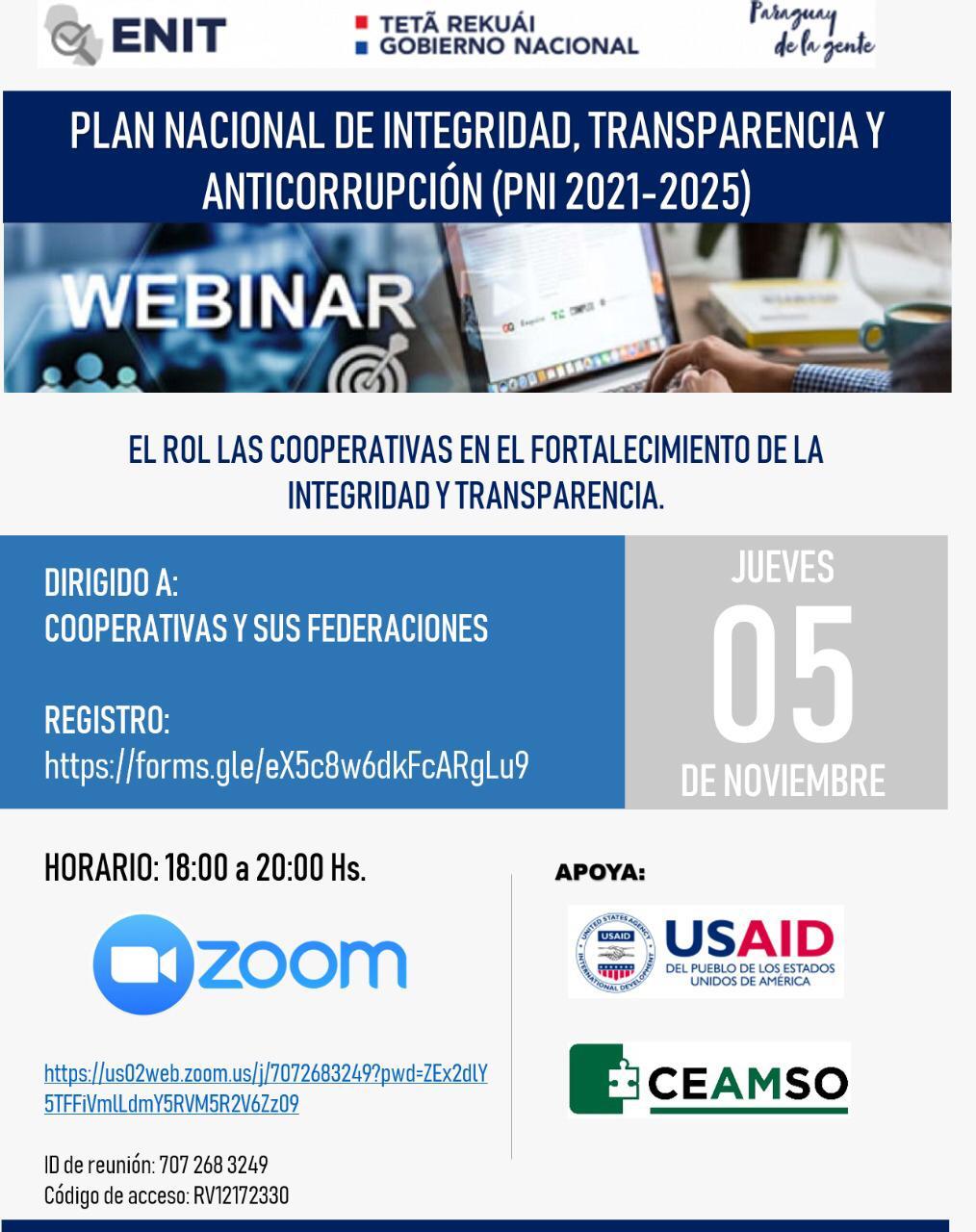 EL ROL DE LAS COOPERATIVAS EN EL FORTALECIMIENTO DE LA INTEGRIDAD Y TRANSPARENCIA