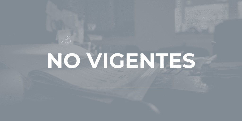 Resoluciones INCOOP no vigentes