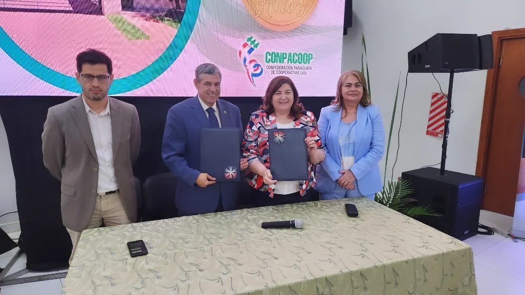 FIRMA DE CONVENIO MARCO DE COOPERACIÓN  EL INSTITUTO NACIONAL DE COOPERATIVISMO-INCOOP Y LA CONFEDERACIÓN PARAGUAYA DE COOPERATIVAS – CONPACOOP LTDA.