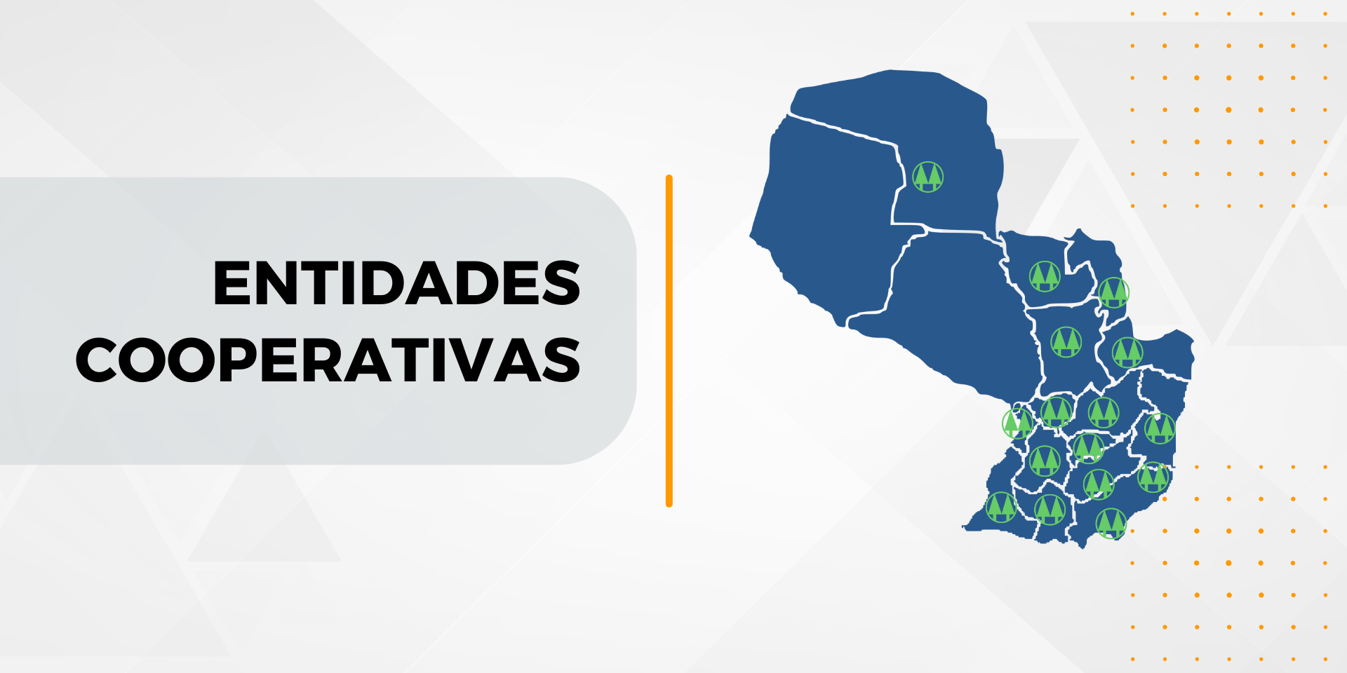 MAPA DE ENTIDADES COOPERATIVAS PARAGUAY INCOOP